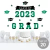 Big Dot Of Happiness Green Class Of 2023 Graduation Party Wall Decals Set Of 20
