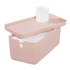 Cade Lidded Storage Bin Blush - IDESIGN -Home Series Shop GUEST e36431d0 6f5d 4bf6 bd14 b8485d018a59