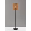 58" Cabana Collection Floor Lamp Black - Adesso