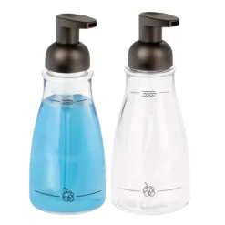MDesign Round Refillable Foaming Hand Soap Dispenser Pump, 2 Pack -Home Series Shop GUEST e4ea9fcd e479 4ebf b31c e9fec3de9cda