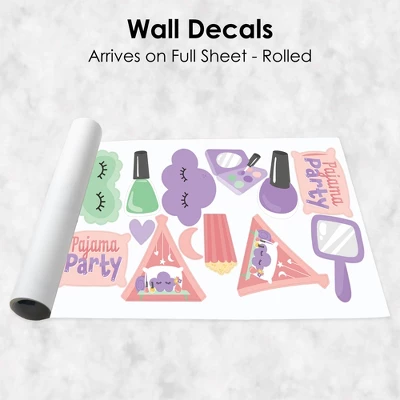Big Dot Of Happiness Pajama Slumber Party - Peel And Stick Girl Birthday Vinyl Wall Art Stickers - Wall Decals - Set Of 20 4 Big Dot Of Happiness Pajama Slumber Party - Peel And Stick Girl Birthday Vinyl Wall Art Stickers - Wall Decals - Set Of 20 - Image 4
