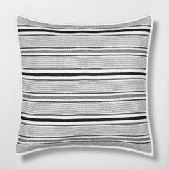 Textured Stripe Pillow Sham Dark Gray/Cream - Hearth & Hand™ With Magnolia -Home Series Shop GUEST e5d23bbb adcc 4d87 a960 dc48647436f7