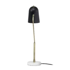 Asymmetrical Marble And Metal Desk Lamp With Sloped Shade Antique Brass - Lalia Home -Home Series Shop GUEST e62527f3 5c17 4875 a22c 4c876cf3c0ae