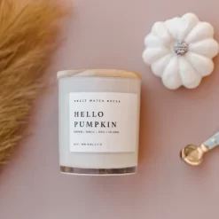 Sweet Water Decor Hello Pumpkin 11oz White Jar Soy Candle -Home Series Shop GUEST e6ebfb2f e65a 4b17 a1d0 9bb3a216191d