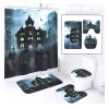 Seeing Red Halloween 4-Piece Bathroom Set | Haunted House