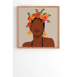 Domonique Brown Crown Framed Wall Art Bamboo - Deny Designs -Home Series Shop GUEST e74ab5f9 b2fb 4c26 9e44 b38778c8b7b3