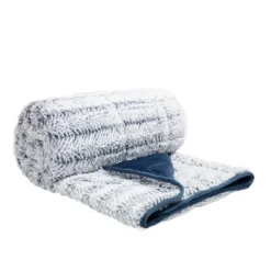 50"x60" Machine Washable Brushed Faux Fur To Mink Weighted Throw Blanket - Dream Theory