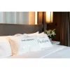 Set Of 2 Standard Pillowcases "Good Morning Gorgeous/ Hello There Handsome" - White - Shiraleah