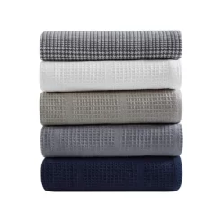 Kenneth Cole Houndstooth Stripe Cotton Blanket -Home Series Shop GUEST e923334c 60fa 42f4 9c6f 0bab6a22c210