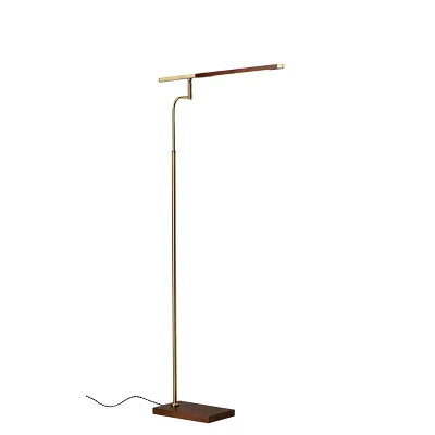 50.5" X 62.5" 3-way Barrett Floor Lamp (Includes LED Light Bulb) Brass - Adesso 6 50.5" X 62.5" 3-way Barrett Floor Lamp (Includes LED Light Bulb) Brass - Adesso - Image 6