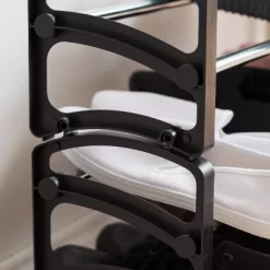 IRIS 2 Tier Slim Extendable And Stackable Metal Shoe Rack Black -Home Series Shop GUEST e95db596 e302 45b9 9ffa a15d02bf0a67