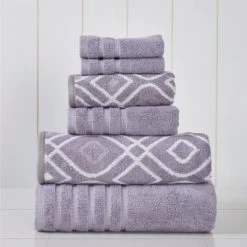 Modern Threads 6 Piece Yard Dyed Towel Set, Oxford. -Home Series Shop GUEST e9e1e198 109d 4e7d b8f5 e1fb8b2f324a