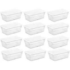 Sterilite 6 Quart Clear Plastic Stacking Storage Container Tote With White Lid For Garage, Kitchen, And Closet Organization 14 Sterilite 6 Quart Clear Plastic Stacking Storage Container Tote With White Lid For Garage, Kitchen, And Closet Organization -Home Series Shop GUEST eaa46d85 c01f 4bcd 8f1e b53e57c174a9