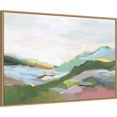 33" X 23" Highland Landscape I By Isabelle Z Framed Canvas Wall Art Print - Amanti Art 1 33" X 23" Highland Landscape I By Isabelle Z Framed Canvas Wall Art Print - Amanti Art