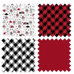 Bacati - Lumberjack Red/Black/Gray Boys Cotton Storage Box Small -Home Series Shop GUEST eadd2603 205b 4c16 ae67 be970f53866a