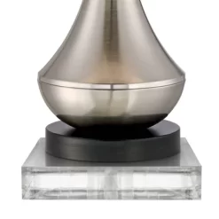 360 Lighting Simon Modern Table Lamps Set Of 2 With Square Risers 27" Tall Brushed Nickel USB Charging Port White Shade For Bedroom Living Room Desk 6 360 Lighting Simon Modern Table Lamps Set Of 2 With Square Risers 27" Tall Brushed Nickel USB Charging Port White Shade For Bedroom Living Room Desk -Home Series Shop GUEST ed47e65f 04d9 49a0 ae32 790dd3b5468a