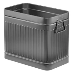 MDesign Metal Rectangle Trash Can Wastebasket, Garbage Bin, Handles -Home Series Shop GUEST ed5844be 69af 484d b1c3 d2e58727caf0