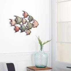 Metal Fish Indoor Outdoor Wall Decor Multi Colored - Olivia & May -Home Series Shop GUEST ef97d06d 8a4d 46a4 8776 a5a1c7976f79