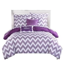 Foxville Pinch Pleated And Ruffled Chevron Print Reversible Multi Piece Comforter Set - Chic Home Design® -Home Series Shop GUEST f1874e49 322b 4c31 820c 0cfcdb070871