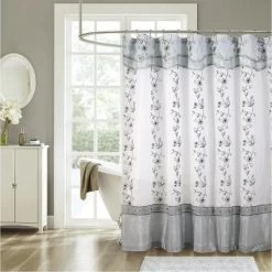 Kate Aurora Royal Living Embroidered Floral Sheer On Taffeta Layered Fabric Shower Curtain -Home Series Shop GUEST f2cdcce3 4e27 4394 93f0 2fccc6c59acd
