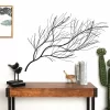 LuxenHome Black Metal Branch Wall Art Home Decor