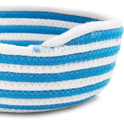 Farmlyn Creek 3 Pack Round Woven Storage Baskets, Blue And White Stripes (3 Sizes) -Home Series Shop GUEST f4550974 83c7 498c 8cc4 5650770d5702