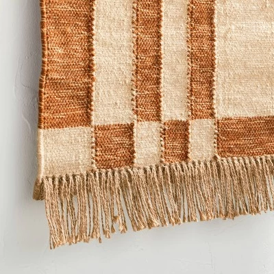 24" X 36" Hand Woven Jute/Polyester Wall Art With Wooden Dowel - Threshold™ 3 24" X 36" Hand Woven Jute/Polyester Wall Art With Wooden Dowel - Threshold™ - Image 3