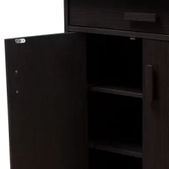 Bienna Modern And Contemporary Finished Shoe Cabinet Dark Brown - Baxton Studio -Home Series Shop GUEST f5976f88 afa3 496f a2bb abbd95416642