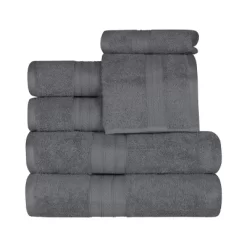 Classic Plush Absorbent 6-Piece Towel Set By Blue Nile Mills -Home Series Shop GUEST f6ad9644 0fb1 47fa aff4 ed9f08c42341