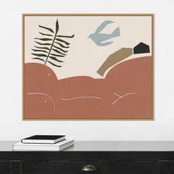 28" X 22" Other Land I By Melissa Wang Framed Canvas Wall Art Light Brown - Amanti Art -Home Series Shop GUEST f7d2b1d4 2462 4eb6 891e 9e0c5eda9c4d