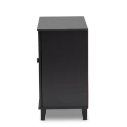 Shelf Wood Shoe Storage Cabinet Glidden Finished Dark Gray - Baxton Studio -Home Series Shop GUEST f8049300 4c21 4e7f b475 f1e5b52261a4