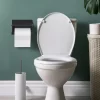 Unique Bargains Toilet Self Adhesive With Phone Shelf Bath Accessories Fixed Toilet Paper Holders