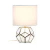 Glass And Brass Sphere Table Lamp - Elegant Designs