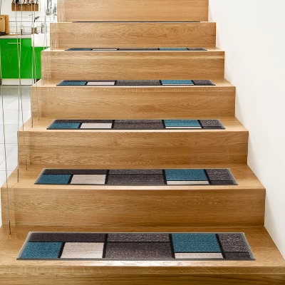 World Rug Gallery Contemporary Modern Boxes Non-Slip Stair Treads 8 World Rug Gallery Contemporary Modern Boxes Non-Slip Stair Treads - Image 8
