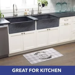 J&V TEXTILES Anti Fatigue Kitchen Mat Cushioned Anti Fatigue, Non Slip Waterproof Mat Standing Desk, 20x36x1/2 Inches (Happy Is Homemade) 5 J&V TEXTILES Anti Fatigue Kitchen Mat Cushioned Anti Fatigue, Non Slip Waterproof Mat Standing Desk, 20x36x1/2 Inches (Happy Is Homemade) -Home Series Shop GUEST f8f410ee c87b 4608 9d13 26eafe38ad85