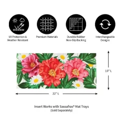 Evergreen Blooming Sassafras Indoor Outdoor Switch Doormat 1'10"x10" Multicolored -Home Series Shop GUEST f9a857fb a4ed 4242 badd 3a482774d7ce