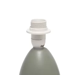 9.45" 2pk Petite Ceramic Oblong Bedside Table Desk Lamps With Matching Tapered Drum Shade Gray - Creekwood Home -Home Series Shop GUEST fabc8453 d796 4e1f 92e4 0be4a6602f94