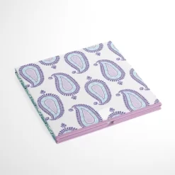 Bacati - Isabella Paisley Aqua/Lilac/Purple Fabric Storage Box/Tote Large -Home Series Shop GUEST fca7cd00 0c17 427e ab26 962fabd90568