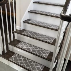 Sussexhome Stair Treads Trellisville Collection Contemporary And Soft, Adhesive Tape, 9" X 28" , Pack Of 4/7/13/15 -Home Series Shop GUEST fe00d7f5 acb7 4e70 b3ea 8778b0c0136f
