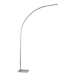 91" Sonic Arc Lamp Silver (Includes LED Light Bulb) - Adesso