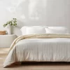 Heavyweight Linen Blend Stripe Comforter & Sham Set - Casaluna™