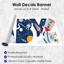 Big Dot Of Happiness Blast Off To Outer Space - Peel And Stick Rocket Ship Baby Shower Standard Banner Wall Decals - Baby -Home Series Shop GUEST ffb8f1f3 f346 42ef bc62 b70df46093ca